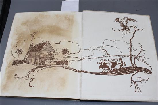 Dodgson, Charles Lutwidge - Alices Adventures in Wonderland, one of 1130, illustrated by Arthur Rackham, qto, original cloth gilt,
